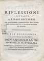 Riflessioni spettanti a' ripari necessarj per mantere l'imboccatura del Ticino nel canale detto il Naviglio grande di Milano, 1757