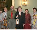 Uroczystość przekazania Lechowi Kaczyńskiemu Betlejemskiego Światełka Pokoju