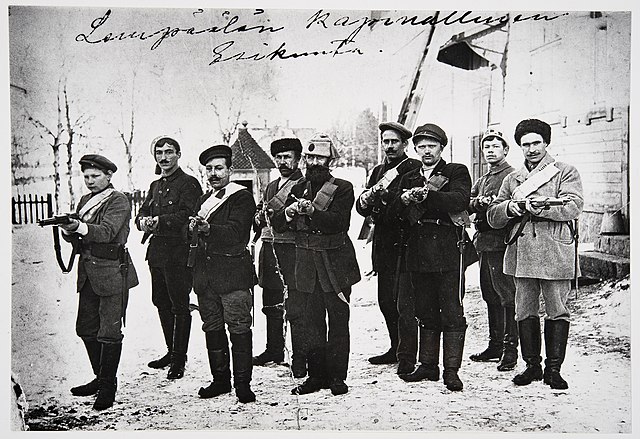 Members of the Red Guards during the Finnish Civil War of 1918