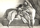 Lesbisches Spiel, Anonyme Lithographie, um 1840.jpg