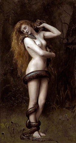 «Лилит  (англ.) (рус.». Картина Джона Кольера (1887).