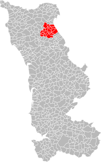 Lage der CC de la Région de Montebourg im Département Manche