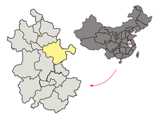 Location of Chuzhou Prefecture within Anhui (China).png
