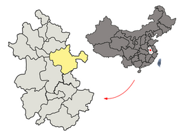 Kaart van Chuzhou