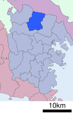 Tsuzuki'nin Yokohama'daki konumu