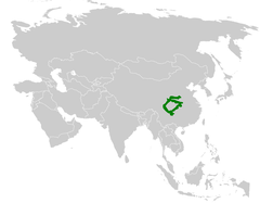 Locustella chengi distribution map.png