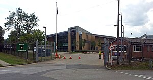 The purpose-built Napier Lines barracks at Woolwich: home of the King's Troop since 2012 London-Woolwich, Napier Lines barracks 02.jpg