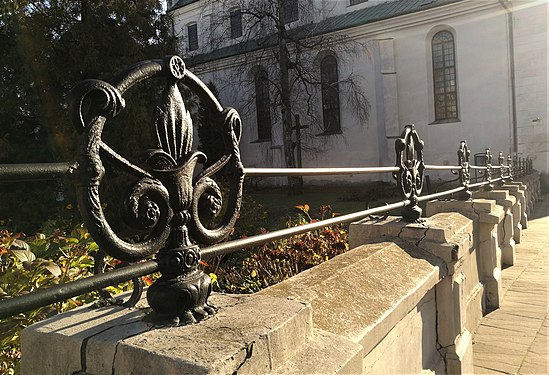 Poland, Lublin, Dolna Panny Marii Street; Fence at the church