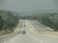 M-2 Motorway crossing the Potohar Plateau