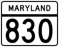 File:MD Route 830.svg