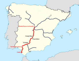 <span class="mw-page-title-main">Madrid–Seville high-speed rail line</span>