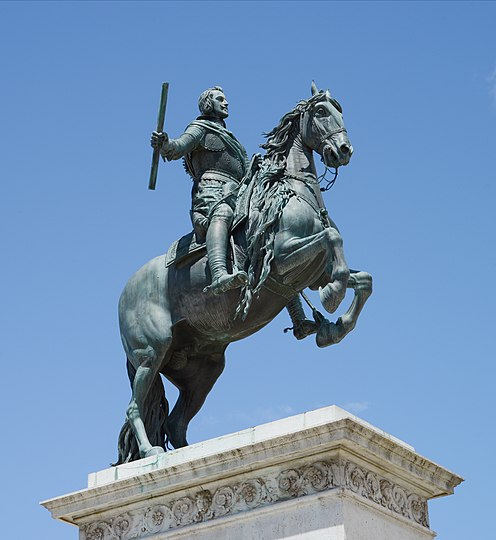 西班牙王菲臘四世嘅雕像