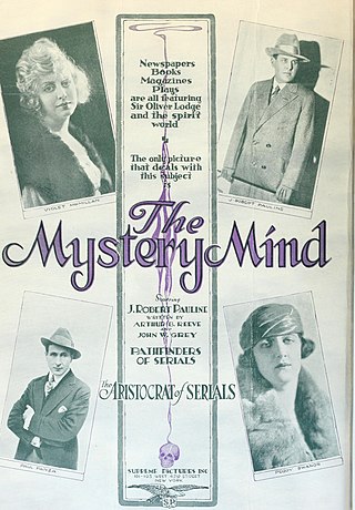 <i>The Mystery Mind</i> 1920 silent film serial by Will S. Davis