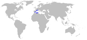 Descrierea imaginii Map-Aphyllanthaceae.PNG.