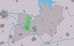 موقعیت اودوود در نقشه