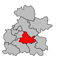 Canton de Marmande-Est - Carte