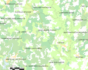 Poziția localității Saint-Hilaire-Foissac