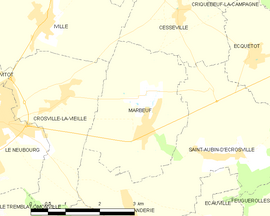 Mapa obce Marbeuf