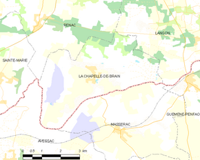 Poziția localității La Chapelle-de-Brain