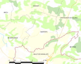 Mapa obce Marpaps