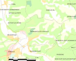 Poziția localității Thonnance-lès-Joinville