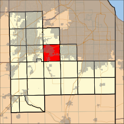 Map highlighting New Lenox Township, Will County, Illinois.svg