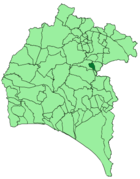 Расположение муниципалитета Минас-де-Риотинто на карте провинции