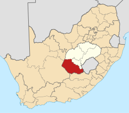 Ligging Xhariep District Municipality