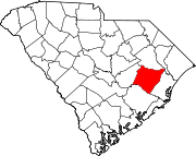 Map of South Carolina highlighting Williamsburg County Map of South Carolina highlighting Williamsburg County.svg