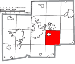Location of Osnaburg Township in Stark County