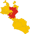 Map of comune of Caltanissetta (province of Caltanissetta, region Sicily, Italy).svg