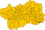 Map of comune of Pont-Saint-Martin (region Aosta Valley, Italy).svg
