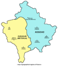 Thumbnail for File:Map of geographical regions of Kosovo.png