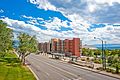 North Face of the Donna Garff Marriott Honors Residential Scholars Community on the University of Utah main campus