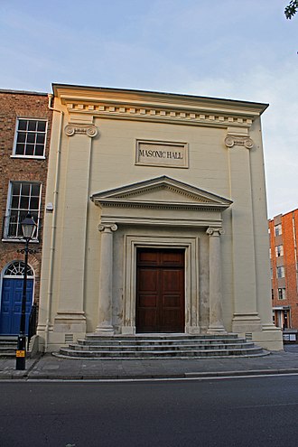 The Masonic Hall, which was originally built as a Catholic chapel Masonic Hall, Taunton.JPG