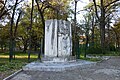 Паметник на Асен Златаров до гимназията в Ботевград носеща неговото име