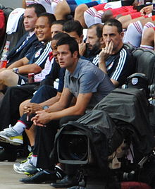 Former defender and manager, Mike Petke lead the club to its first major piece of silverware in 2013. Mike Petke14.jpg