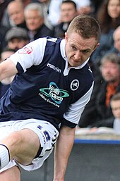 Ferguson playing for Millwall in 2015 Millwall Vs Swindon Town (22069702789) (cropped).jpg