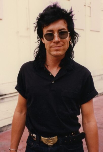 James Freud of Models outside The Roxy in West Hollywood, California, 1986