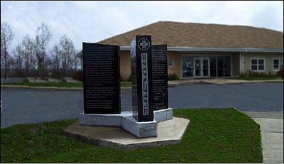 Monument to the Treaty of 1752, Indian Brook 14, Nova Scotia MonumentPeaceTreaty1752.jpg