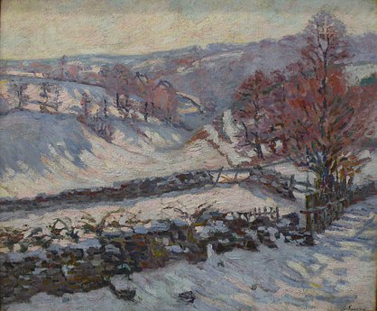 Armand Guillaumin, Paesaggio di neve a Crozant (c.1895)