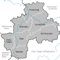 Städte und Gemeinden im Kreis Olpe Municipalities in Kreis Olpe