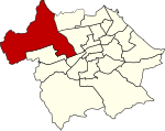 Location of Murrayfield-Cramond ward Murrayfield-Cramond ward in Edinburgh Corporation.svg