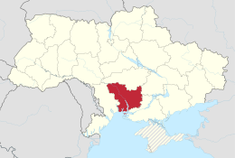 Oblast de Mykolaïv - Localizazion