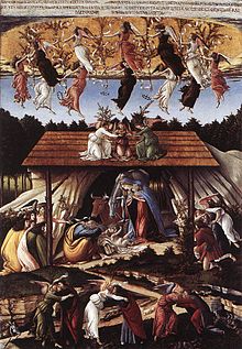 Sandro Botticelli, La nativité mystique, National Gallery, Londres.