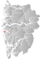 Austrheim markert med rødt på fylkeskartet