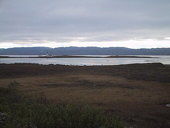 View of the church on the little peninsula