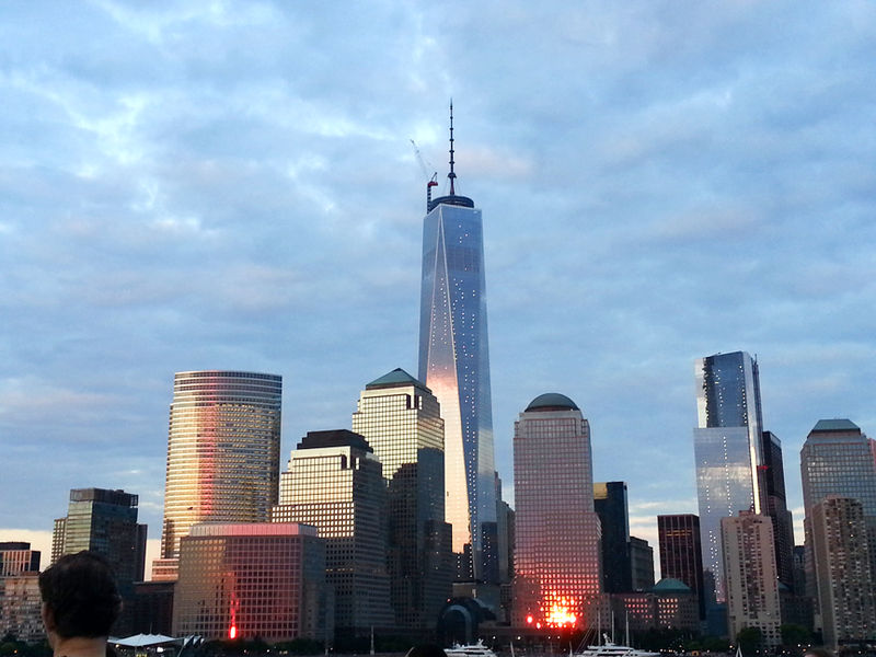 File:New York City skyline sunset World Trade Center.jpg