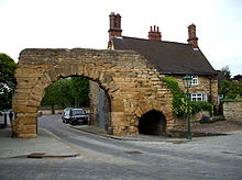 Newport Arch, a 3rd-century Roman gate Newport Arch.jpg