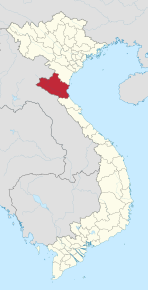 Poziția regiunii Provincie Nghệ An